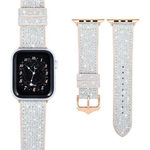 NEW Sparkle Glitter Apple Watch Band - Picture 2 of 3